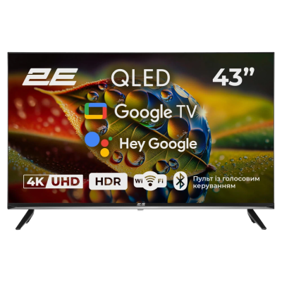 Купить Телевизор 2E 43A77Q 43” дюйма 3840x2160 QLED Google TV