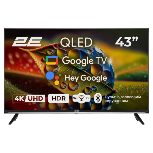 Купить Телевизор 2E 43A77Q 43” дюйма 3840x2160 QLED Google TV