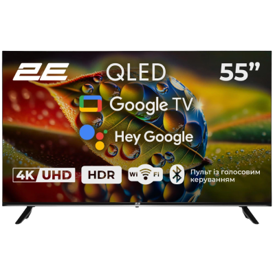 Купить Телевизор 2E 55A77Q 55” дюйма 3840x2160 QLED Google TV