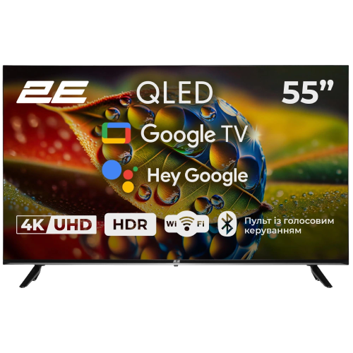 Купить Телевизор 2E 55A77Q 55” дюйма 3840x2160 QLED Google TV