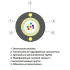 Купити Підвісний оптичний кабель Південкабель ОЦПс-12А1(1х12)-2,7