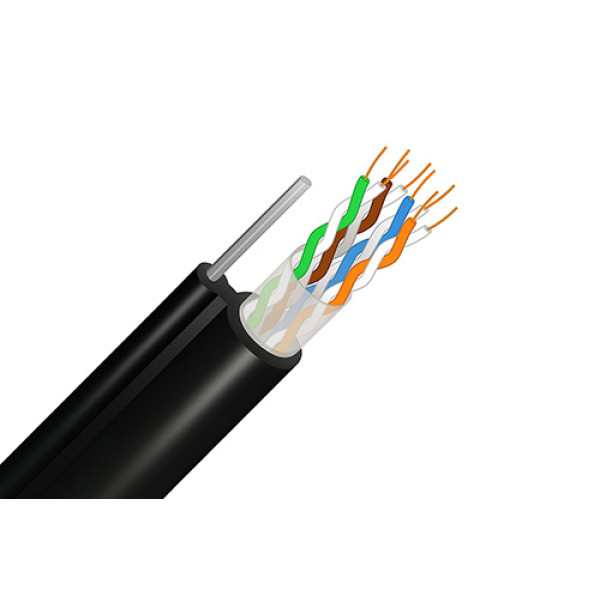 Купити Кабель вита пара FinMark UTP CAT5e 4P 24AWG PE-M B 305m Drum самонесучий
