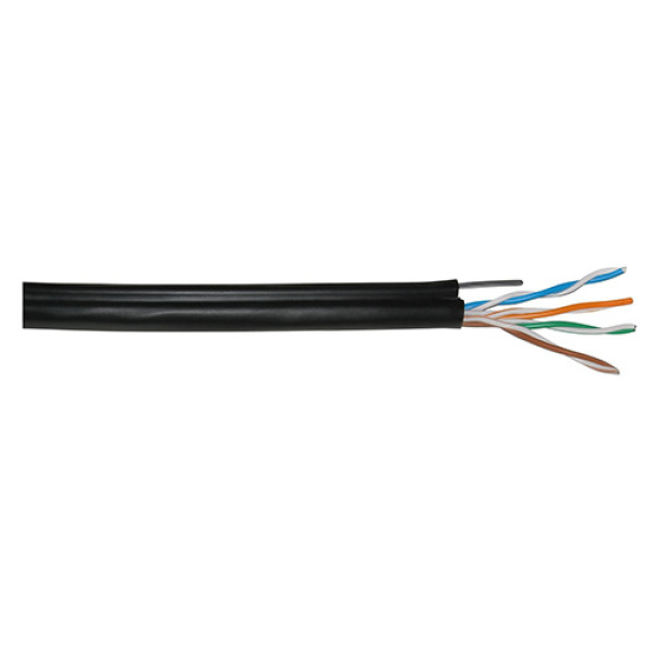 Купить Кабель витая пара DCG UTP cat 5E 4PR (0,50мм) CCA PE-M B 305м=1 бхт. наружный самонесущий