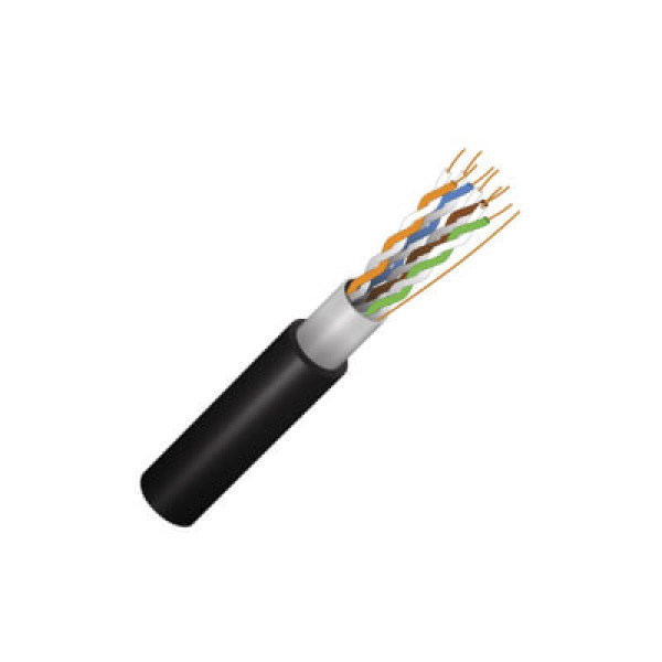Купити Кабель вита пара FinMark FTP CAT5e 4P 24AWG PE B 305m Pull Box зовнішній 
