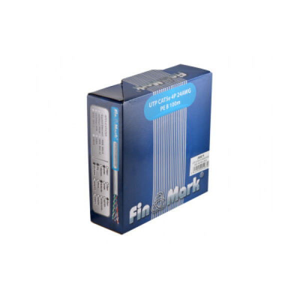 Купити Кабель вита пара FinMark UTP CAT 5e 4P 24AWG 100m зовнішній