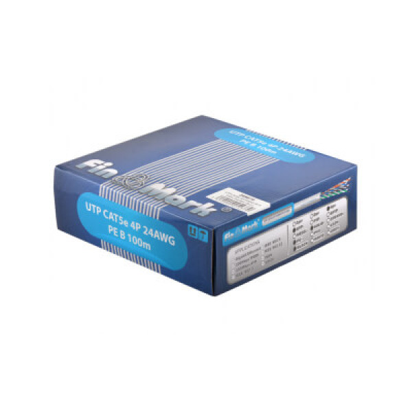 Купити Кабель вита пара FinMark UTP CAT 5e 4P 24AWG 100m зовнішній