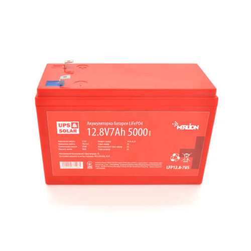 Купити Літій-залізо-фосфатний акумулятор Merlion LiFePO4 12.8V 7AH (4S2P/BMS-10A), (151х65х97) for UPS, до 5000 циклів, Q12
