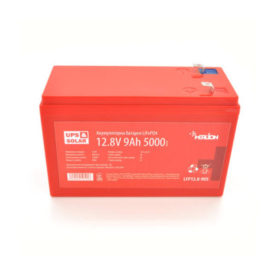 Купить Литий-железо-фосфатный аккумулятор Merlion LiFePO4 12.8V 9AH (4S3P/BMS-10A), (151x65x100), 1,34kg for UPS, до 5000 циклов, Q12