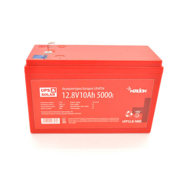 Купить Литий-железо-фосфатный аккумулятор Merlion LiFePO4 12.8V 10AH (4S3P/BMS-10A), (151x99x99), 1,15kg for UPS, до 5000 циклов, Q12