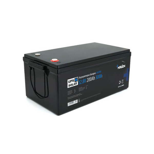 Купити Літій-залізо-фосфатний акумулятор Merlion LiFePO4 12.8V 200AH,(4S1P/BMS-100A), (522x270x225), 3000 циклів