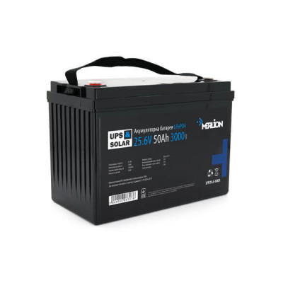Купить Литий-железо-фосфатный аккумулятор Merlion LiFePO4 25.6V 50AH,(330x173x216),6,5kg до 3000 циклов