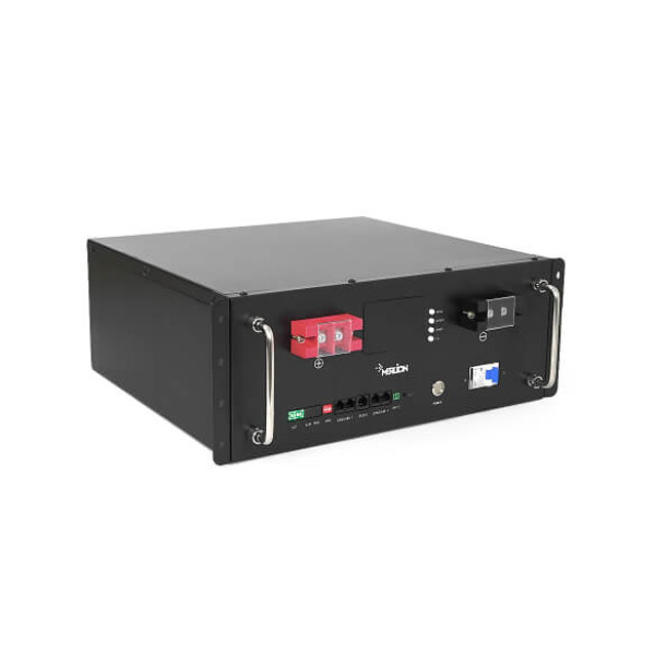 Купить Литий-железо-фосфатный аккумулятор Merlion LiFePO4 51.2V 50AH for Solar (440х350х180), 20,kg RACK MOUNT 50A BMS, 5000 циклов Q1