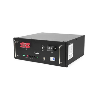 Купить Литий-железо-фосфатный аккумулятор Merlion LiFePO4 51.2V 50AH for Solar (440х350х180), 20,kg RACK MOUNT 50A BMS, 5000 циклов Q1