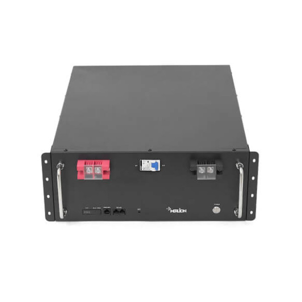 Купить Литий-железо-фосфатный аккумулятор Merlion LiFePO4 48V 100AH for Solar, BMS-100A, (482х396х180), 37,5kg 5000 циклов Q1