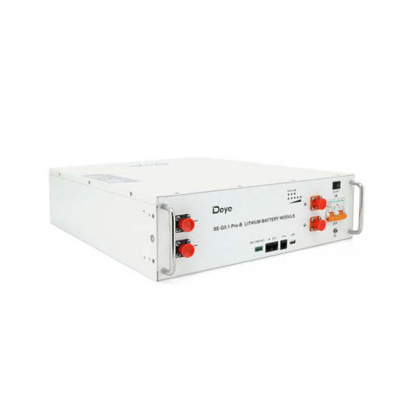 Купити Акумуляторна батарея Deye LiFePO4 SE-G5.1 Pro-B 51,2V 100AH, 5,12kW BMS50A@16S до 32 parallel CAN/RS485, IP21, 6000Cycles, (445*133*540),45kg