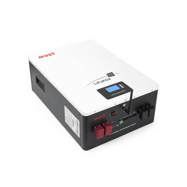 Купити Акумуляторна батарея Must LiFePO4 LP16-48200 51.2V 200Ah, 10,24kWh, BMS100A@16S, CAN2.0/RS232/RS485, 6000 cycles, 625x442x250, 80kg