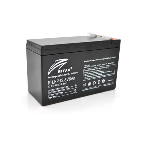 Купити Акумуляторна батарея Ritar LiFePO4 12,8V 6Ah (76,8Wh) BMS3A@4S ( 150 x 65 x 95 (100) Q10