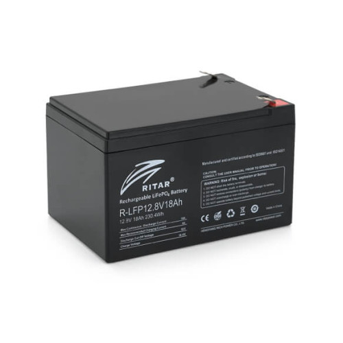 Купити Акумуляторна батарея Ritar LiFePO4 12,8V 18Ah 230.4WH BMS9A@4SS ( 150 x 98 x 95 (100) ) Q6