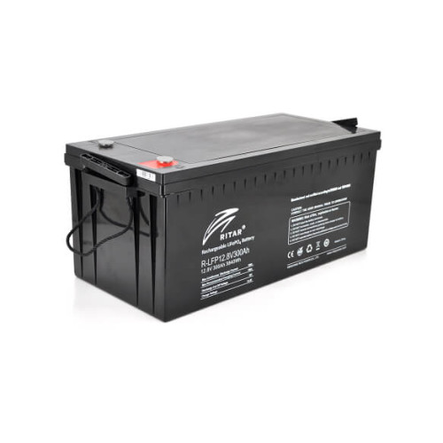 Купити Акумуляторна батарея Ritar LiFePO4 12,8V 300Ah 3840Wh BMS100@4S( 522 х 240 х 219 (224) ) Q1