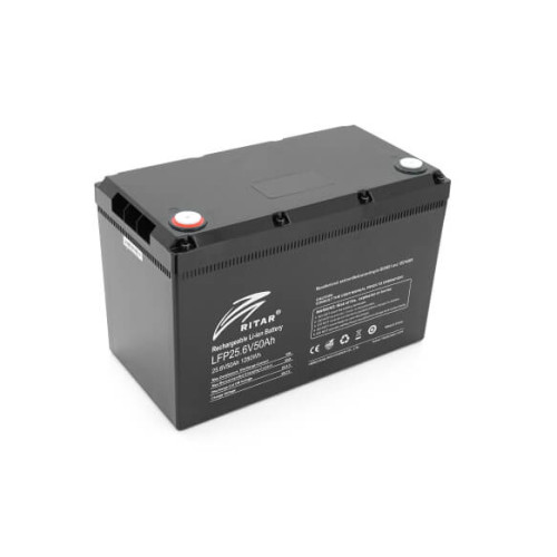 Купити Акумуляторна батарея Ritar LiFePO4 25.6V 50Ah BMS25A@8S (330 x172 х 214) Q1
