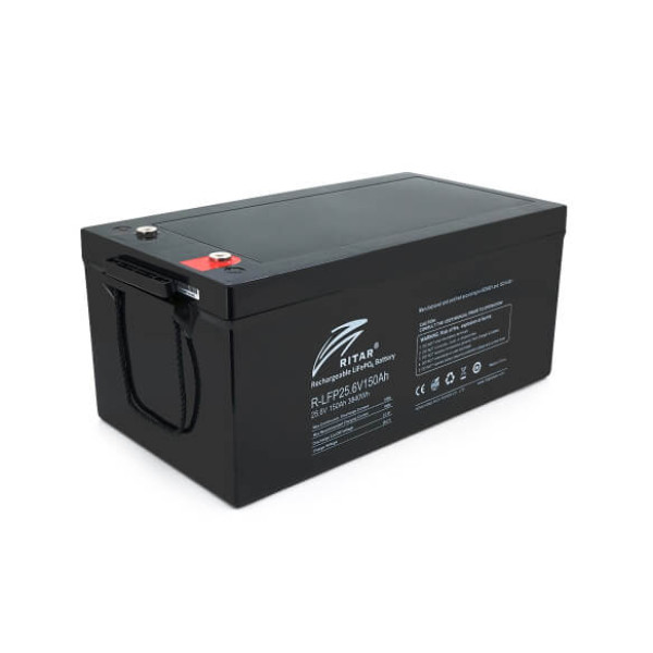Купити Акумуляторна батарея Ritar LiFePO4 25,6V 150Ah BMS100A@8S (522 х 240 х 219) Q1