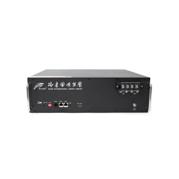 Купить Аккумуляторная батарея Ritar LiFePO4 51.2V 50Ah 2560Wh BMS25A@16S для монтажа в стойку ( 442 x400 х 130.5),31,5kg Q1