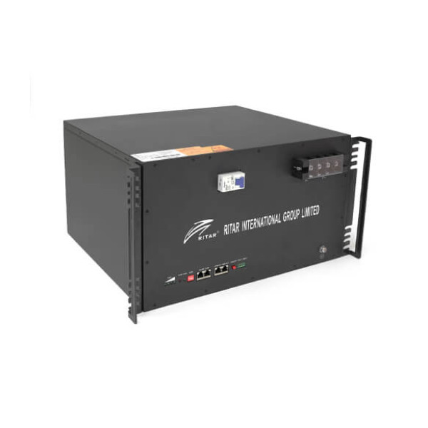 Купить Аккумуляторная батарея Ritar LiFePO4 51.2V 150Ah 7680Wh BMS100A@16S для монтажа в стойку ( 495 x423 х 265 ) , 74,6kg Q1