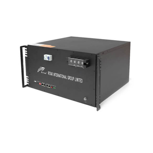 Купить Аккумуляторная батарея Ritar LiFePO4 51.2V 150Ah 7680Wh BMS100A@16S для монтажа в стойку ( 495 x423 х 265 ) , 74,6kg Q1