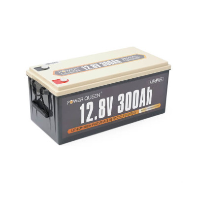 Купить Аккумуляторная батарея LiFePO4 Power Queen 12.8 V 300Ah , 3840Wh, BMS 200A, 522*240*218 мм