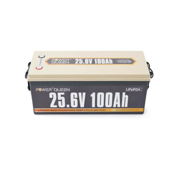 Купить Аккумуляторная батарея LiFePO4 Power Queen 25.6V 100Ah, 2560Wh, BMS 100A, 532*207*215мм