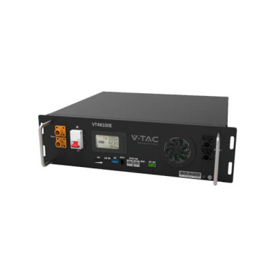 Купить Аккумуляторная батарея(рековая) V-TAC CEI-021 LiFePO4 5.12kWh 100Ач,(100/100A) 445*400*130,41kg