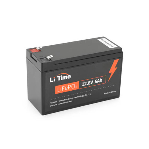 Купити Акумуляторна батарея Li-TIME LiFePO4 12.8V 6Ач 76Wh,BMS 6A F2, 151*65*94mm