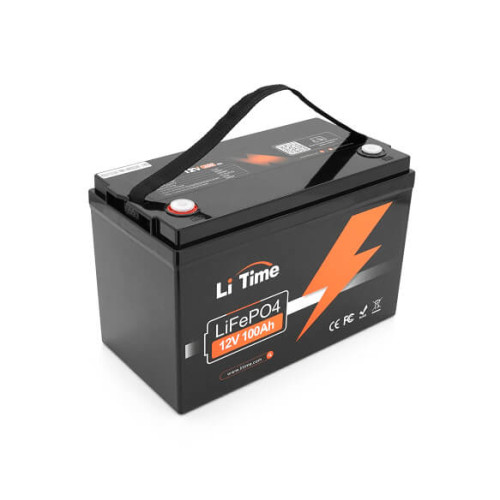 Купити Акумуляторна батарея Li-TIME LiFePO4 12.8V 100Ач 1280Wh,(100/100A) M8, 329*172*214mm