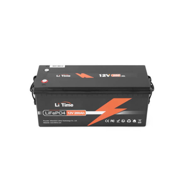 Купити Акумуляторна батарея Li-TIME LiFePO4 12.8V 200Ah, 2560Wh, BMS 100A, 532*207*215мм