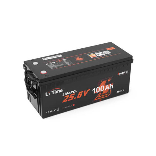 Купити Акумуляторна батарея LiFePO4 Li-TIME 25.6V 100Ah BT, 2560Wh, BMS 100A, 532*207*215мм