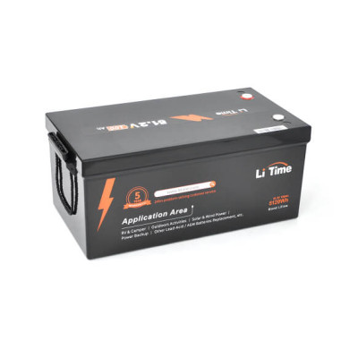 Купить Аккумуляторная батарея Li-TIME LiFePO4 BASIC 51,2V 100Ah 5120Wh(100/100A), заряд 57.6В/12А, (520 x 269 x 220мм) , 36.4kg, Q1