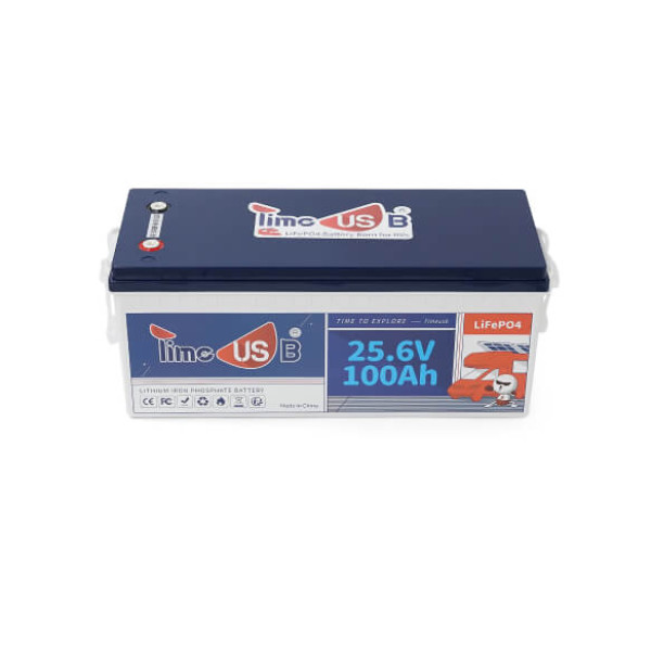Купити Акумуляторна батарея LiFePO4 Timeusb 25.6V 100Ah, 2560Wh, BMS 100A, 532*207*216мм