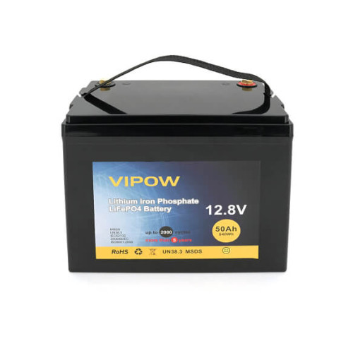 Купити Акумуляторна батарея Vipow LiFePO4 12,8V 50Ah з вбудованою ВМS платою 40A, (229*138*208) Q2
