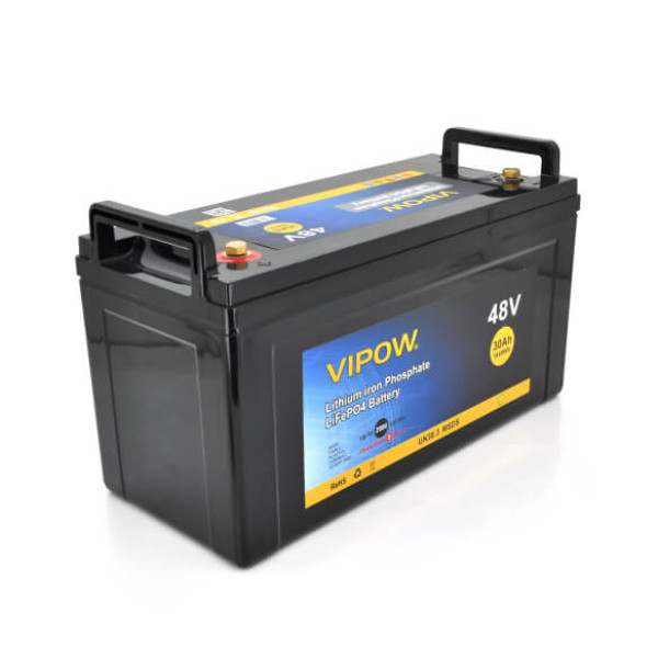 Купити Акумуляторна батарея Vipow LiFePO4 51,2V 30Ah з вбудованою ВМS платою 40A, 48V (550*210*220)