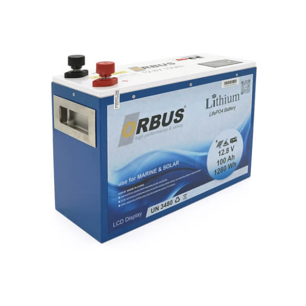 Купить Аккумуляторная батарея ORBUS LiFePO4 12,8V 100Ah,(100/100A) 360x140x250 mm, 12kg