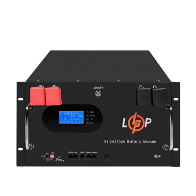 Купить Аккумулятор LP LiFePO4 51,2V - 230 Ah (11776Wh) (Smart BMS 200A) с LCD RM AB RS485/CAN