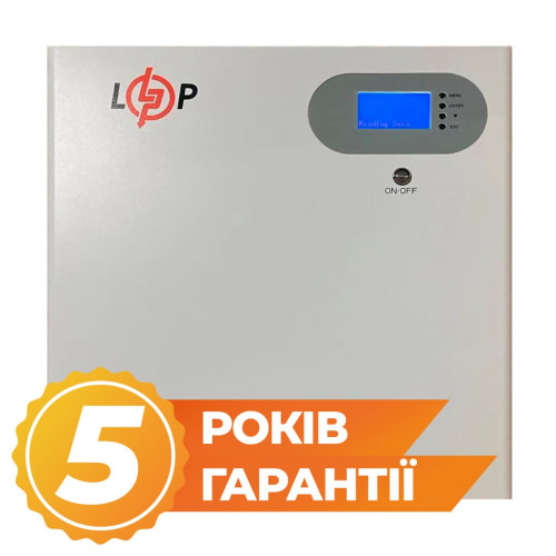 Купити Акумулятор LP LiFePO4 51,2V - 100 Ah 5120Wh (Smart BMS 100A) з LCD WAB RS485/CAN