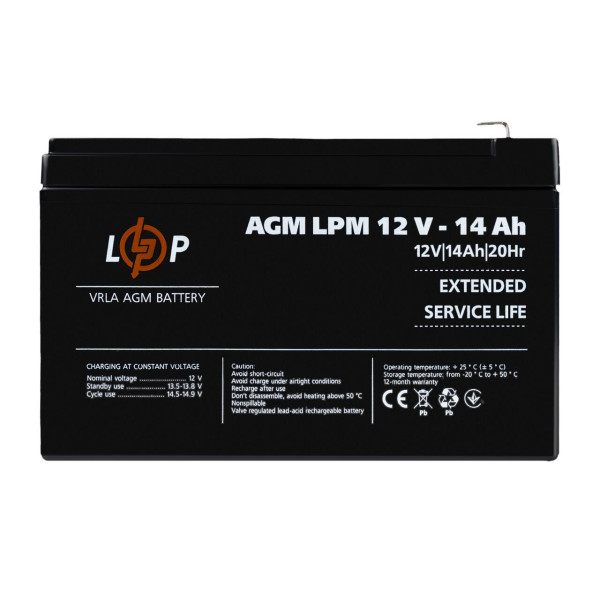 Купить Аккумулятор AGM LPM 12V - 14 Ah