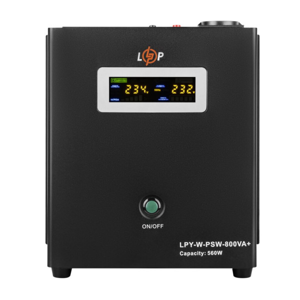 Купити ДБЖ з правильною синусоїдою 12V LPY-W-PSW-800VA+(560Вт)5A/15A