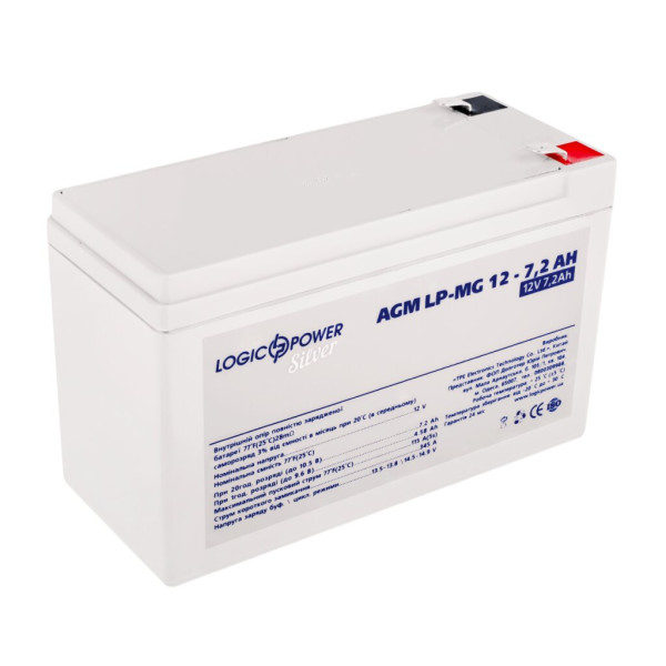 Купити Акумулятор мультигелевий LP-MG 12V - 7.2 Ah Silver