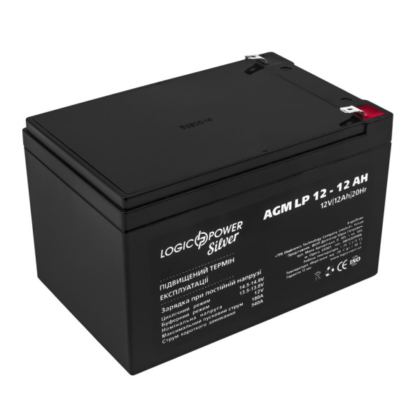 Купити Акумулятор AGM LP 12V - 12 Ah Silver