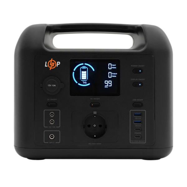 Купити Багатофункціональна портативна зарядна станція LP CHARGER 500 (500W, 518Wh)