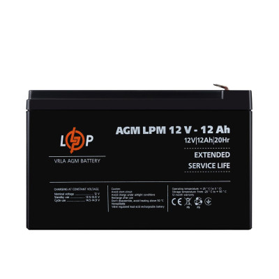 Купити Акумулятор AGM LPM 12V - 12 Ah
