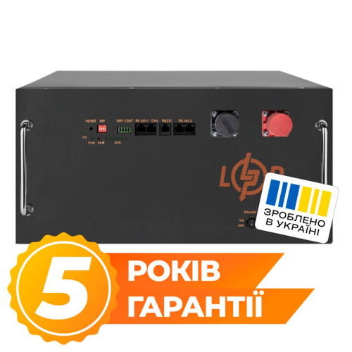 Купити Акумулятор LP LiFePO4 51,2V - 304 Ah (15565Wh) (BMS JK 200A/100А) RM RS485/CAN BL