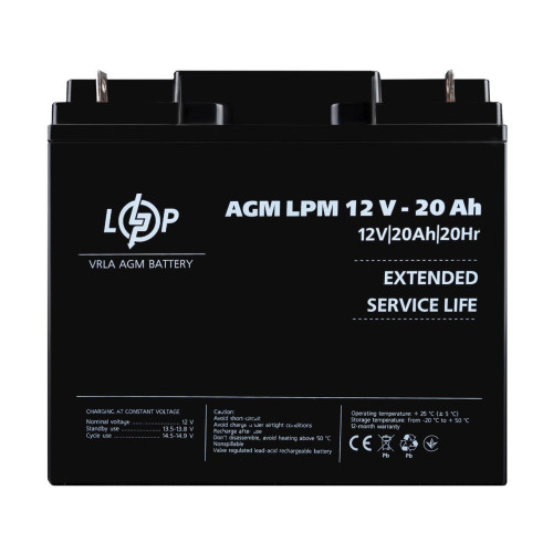 Купити Акумулятор AGM LPM 12V - 20 Ah